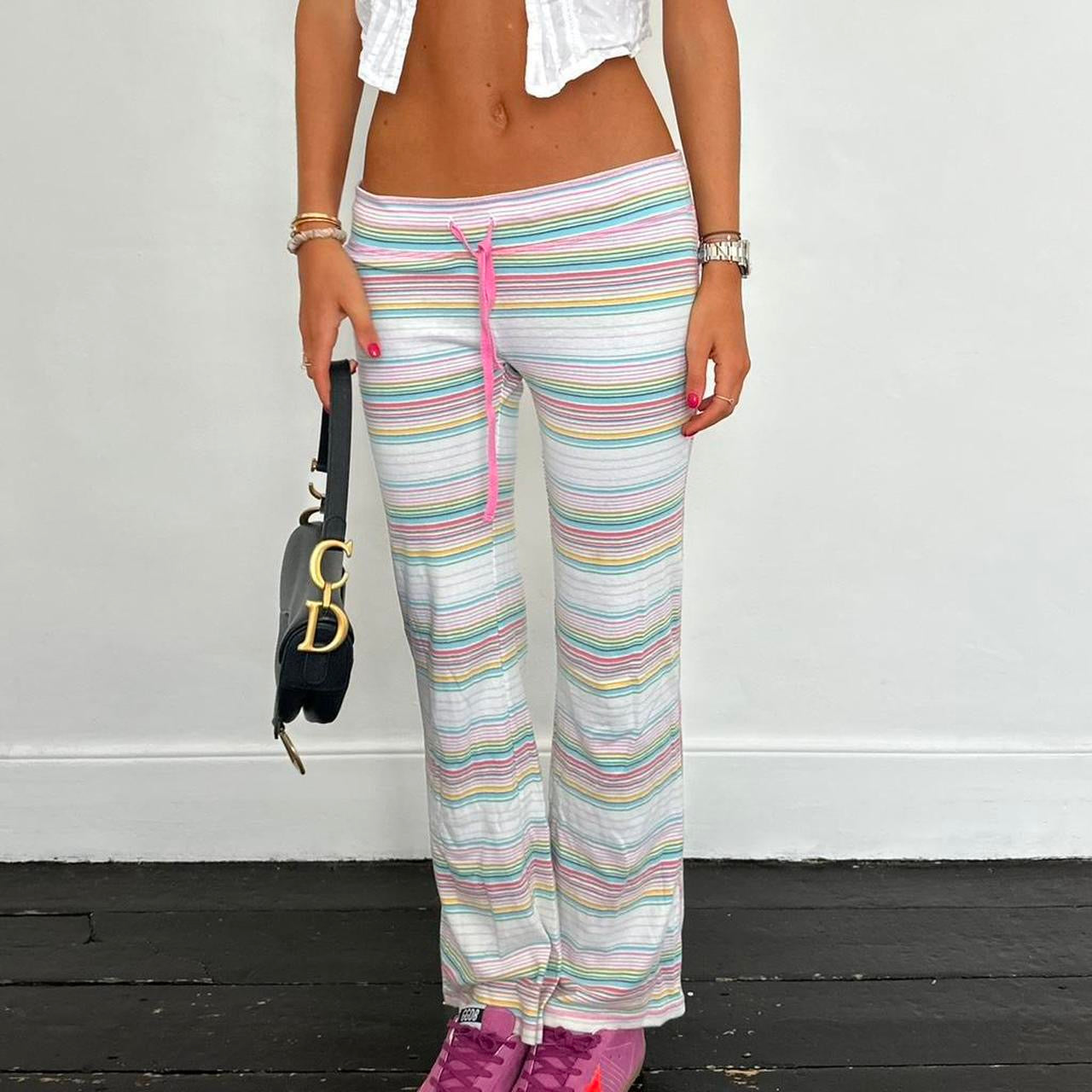 Vintage 2000’s Victorias Secret striped sweatpants