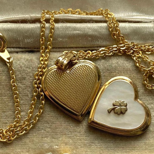 Vintage mother of pearl locket