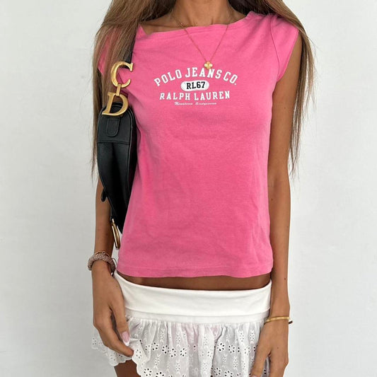 Vintage 2000’s Polo Ralph Lauren pink baby tee