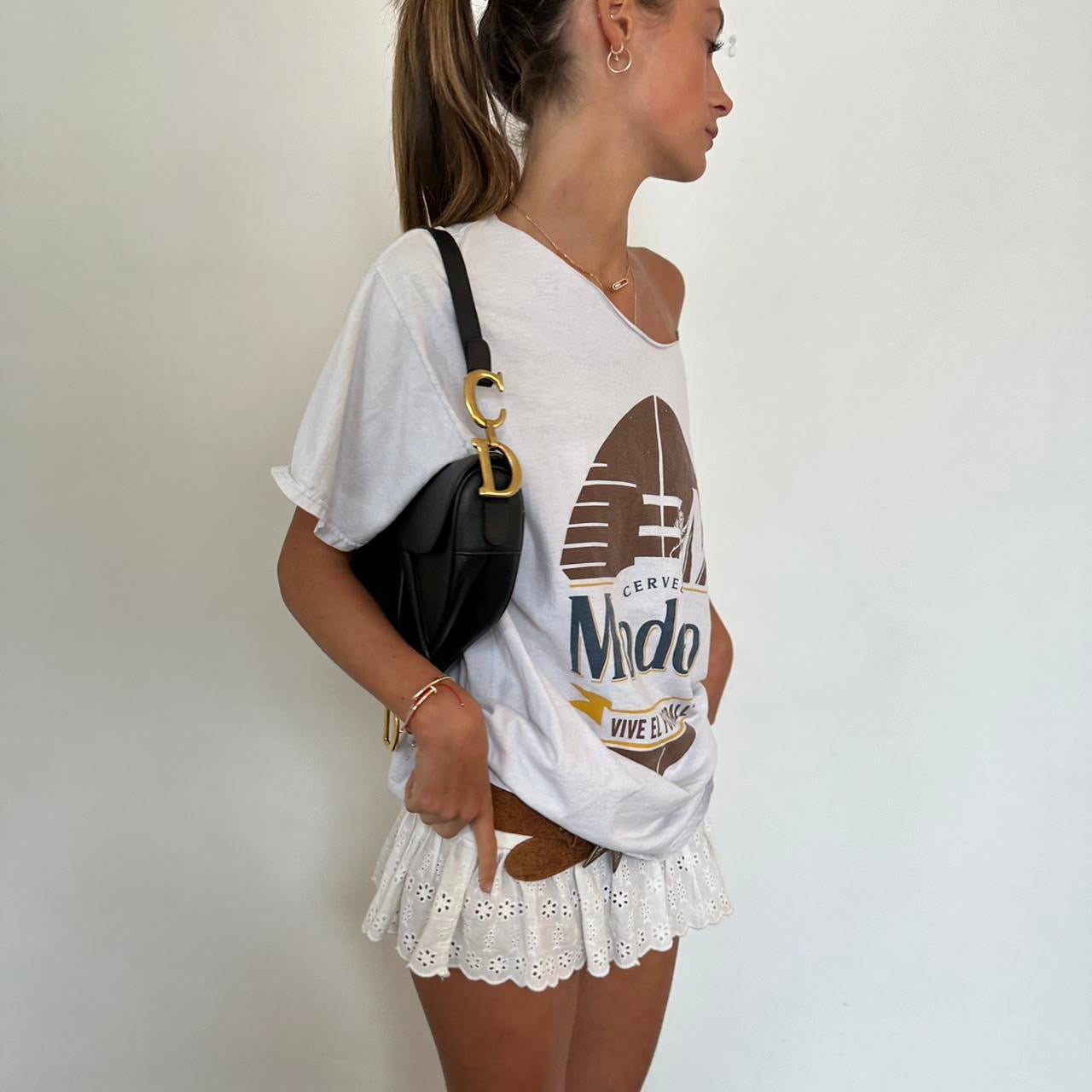 Vintage graphic white top