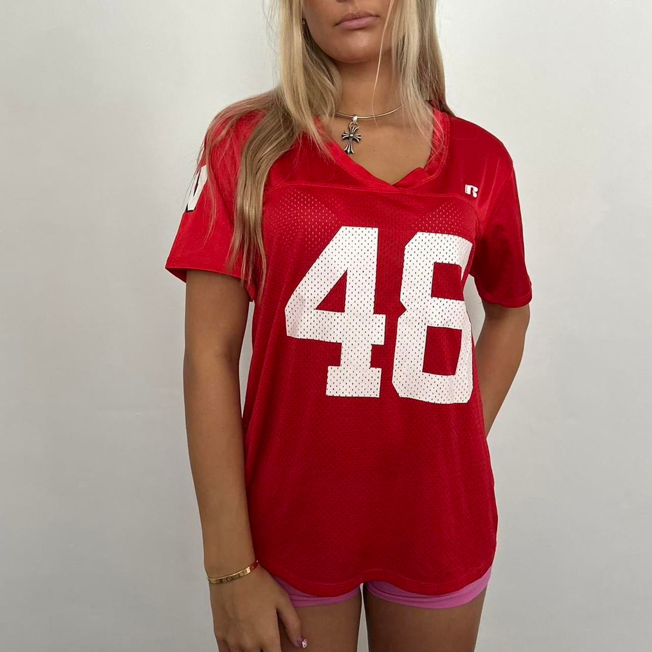 Vintage red jersey top