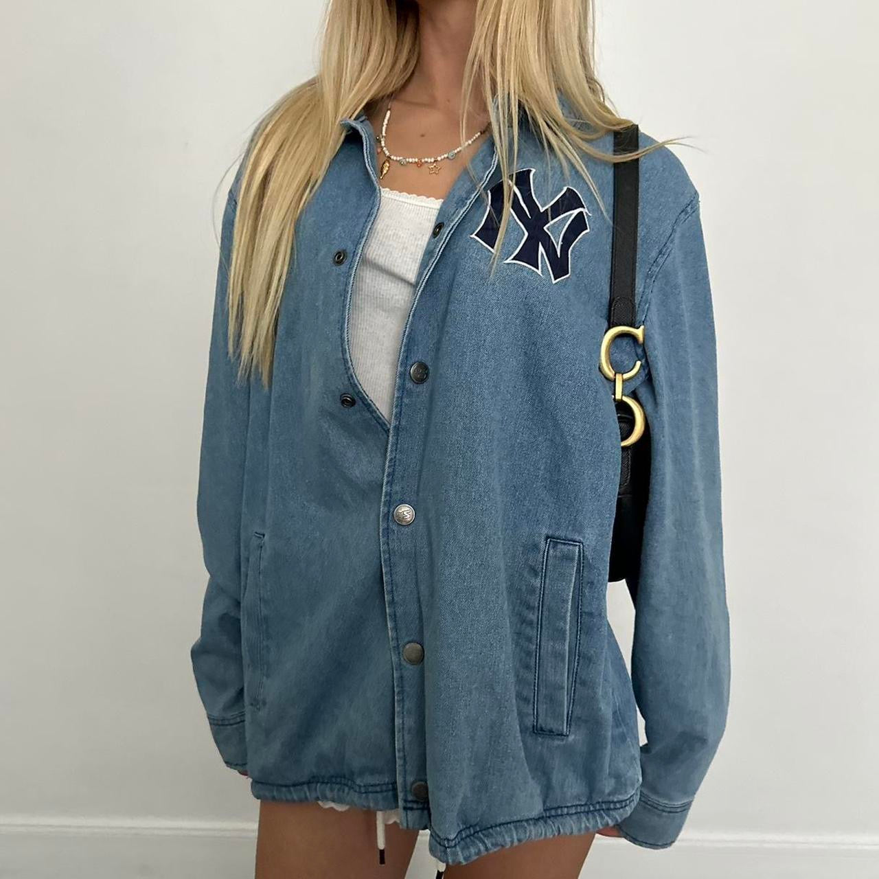 Vintage Yankees denim blue jacket