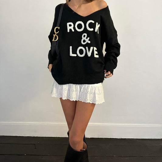 Vintage Rock & Love black sweater