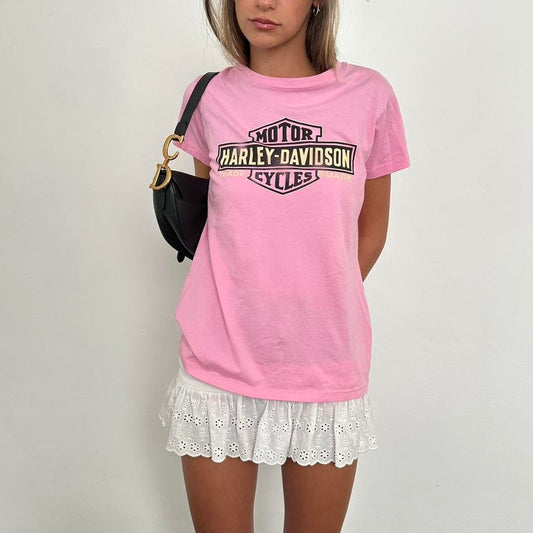 Vintage Harley Davidson pink top