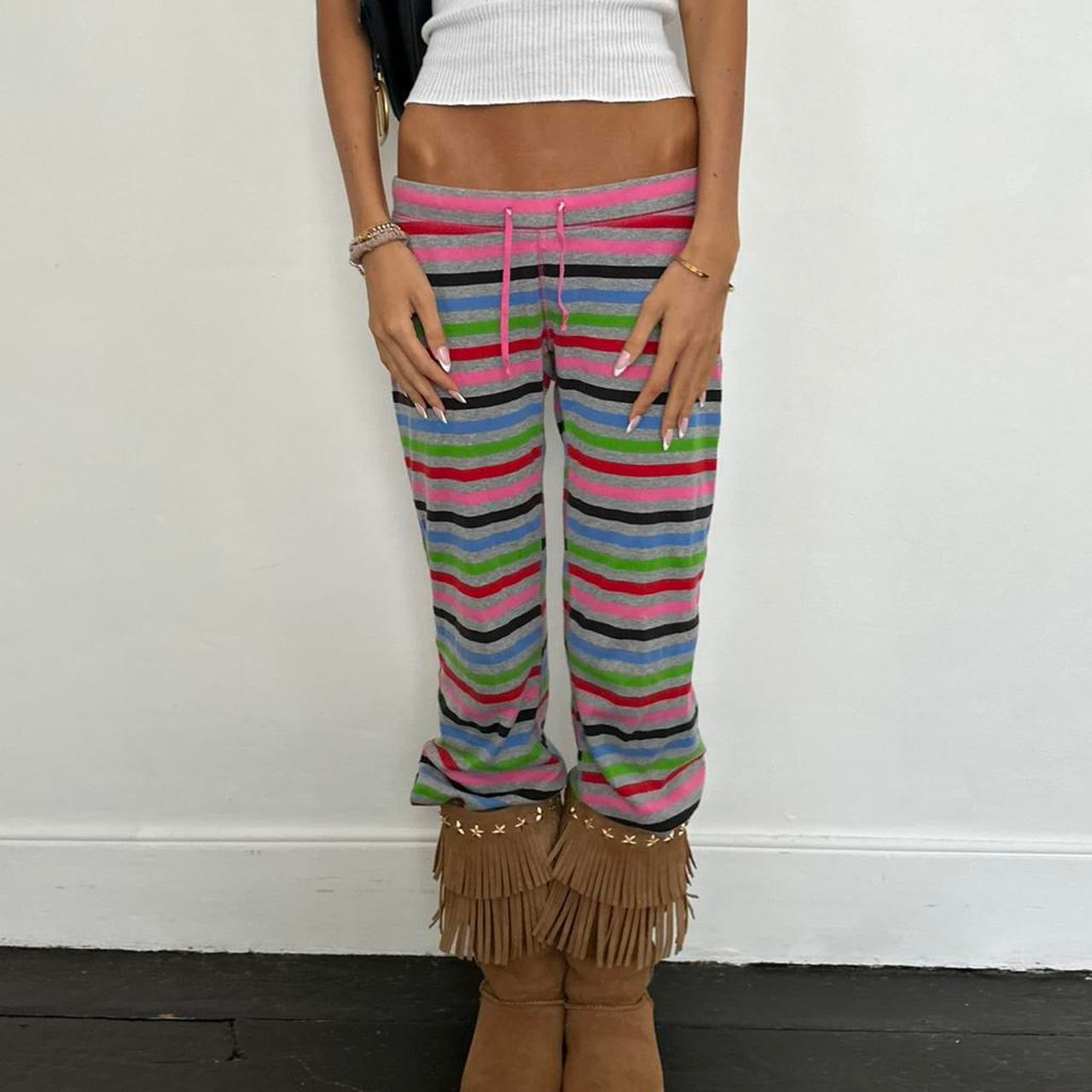 Vintage 2000’s Victoria’s Secret rare striped pants