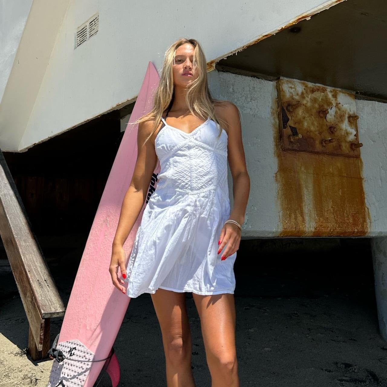 Vintage 90s white babydoll dress Chelsea Thrift Vintage 90s white babydoll dress Chelsea Thrift