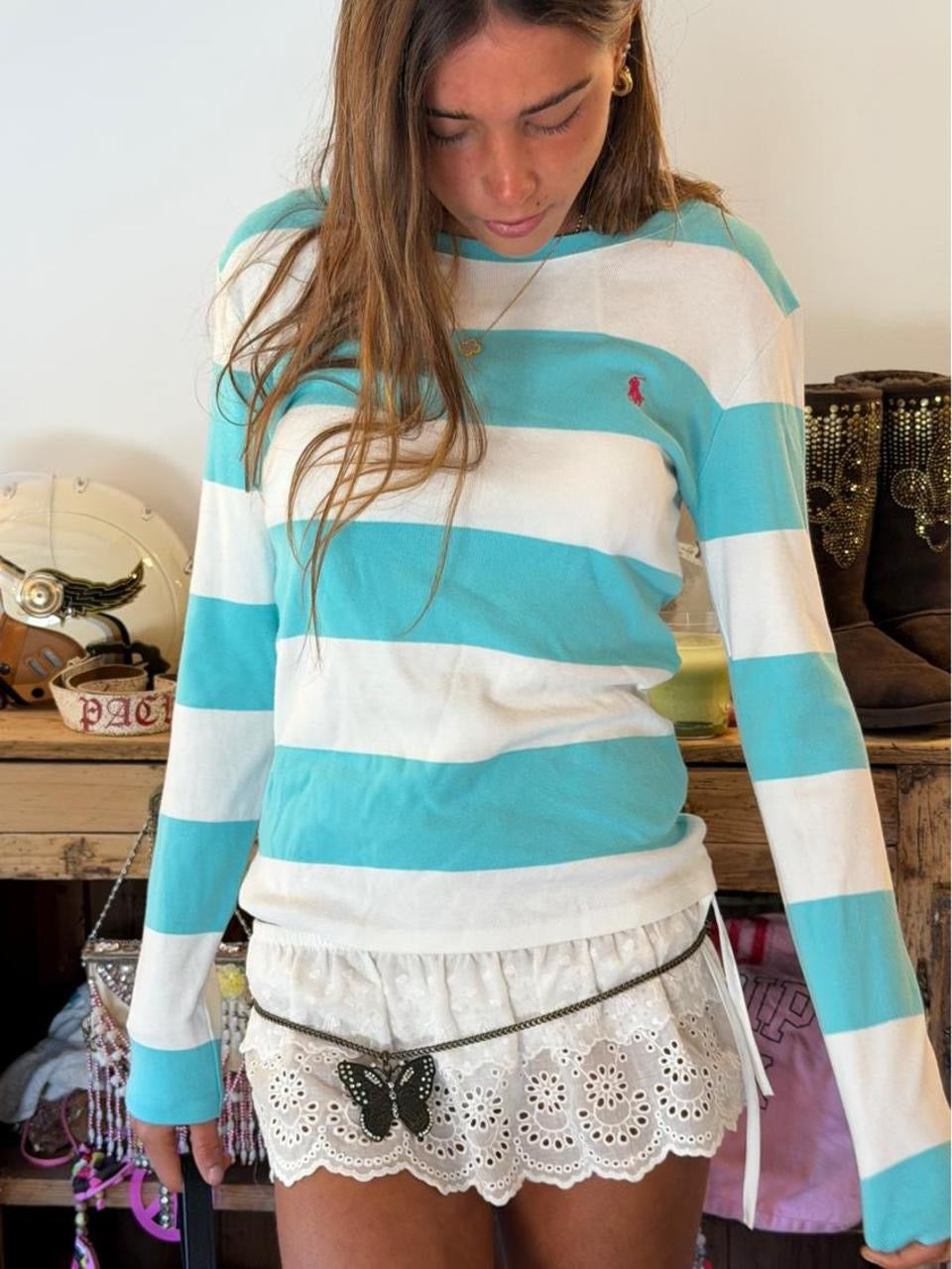 Vintage 2000’s Polo Ralph Lauren striped long sleeve top