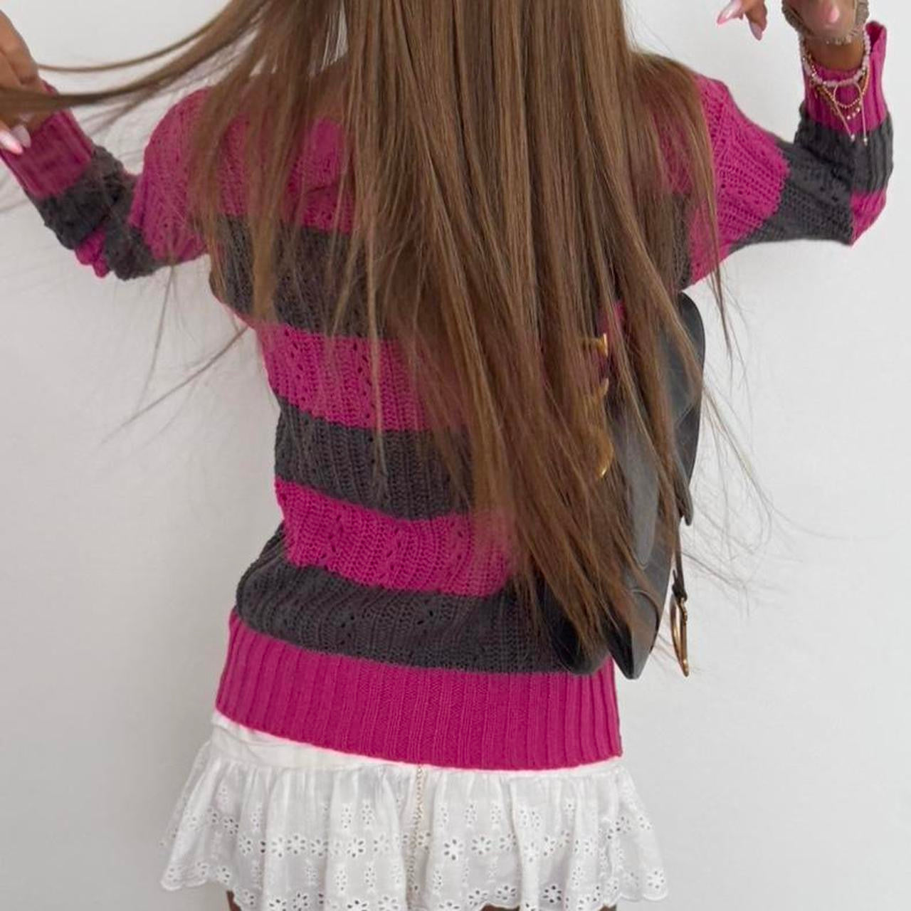 Vintage 00s striped knit sweater