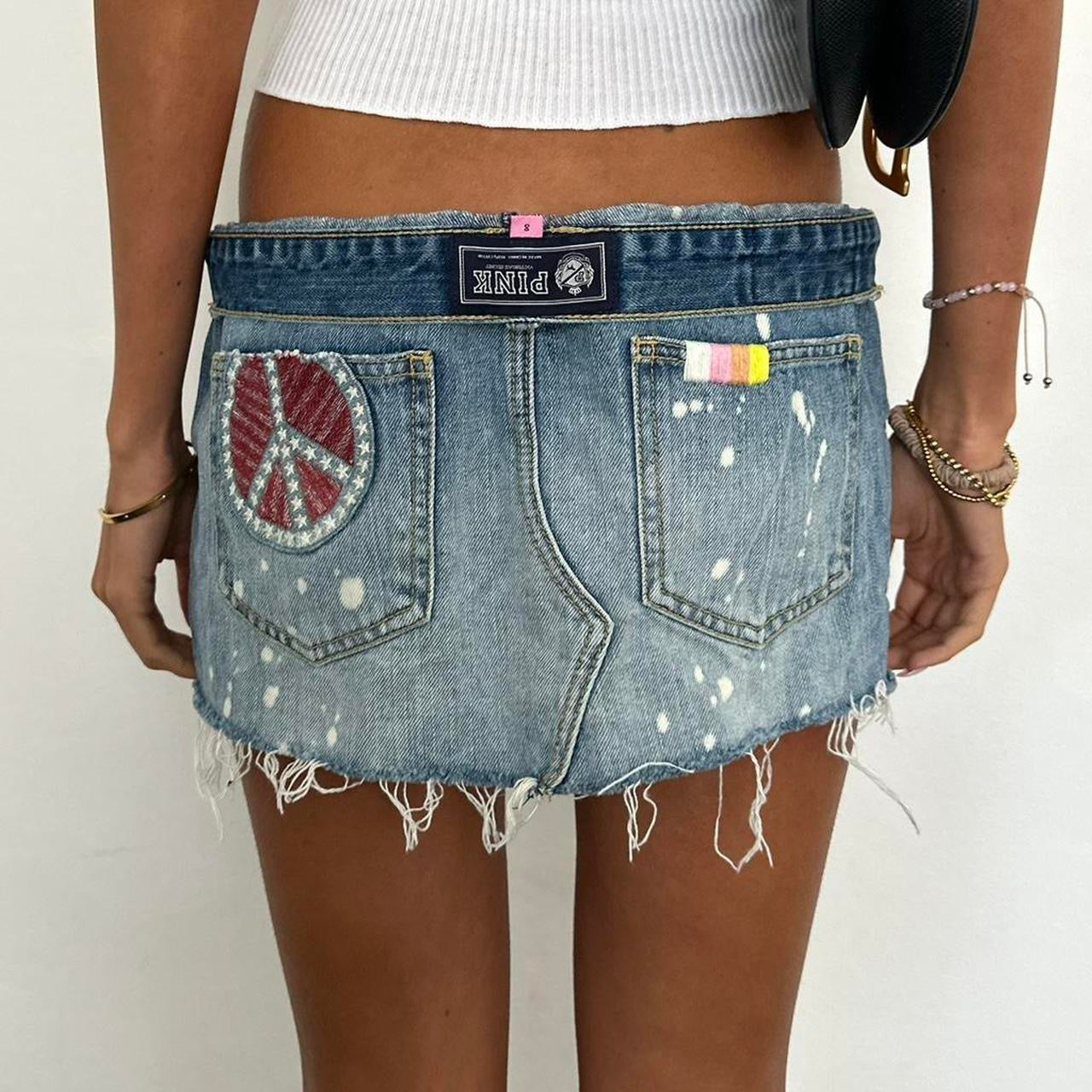 Vintage 90’s Victoria’s Secret denim mini skirt