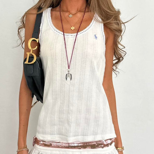 Vintage 90’s Ralph Lauren white camisole top