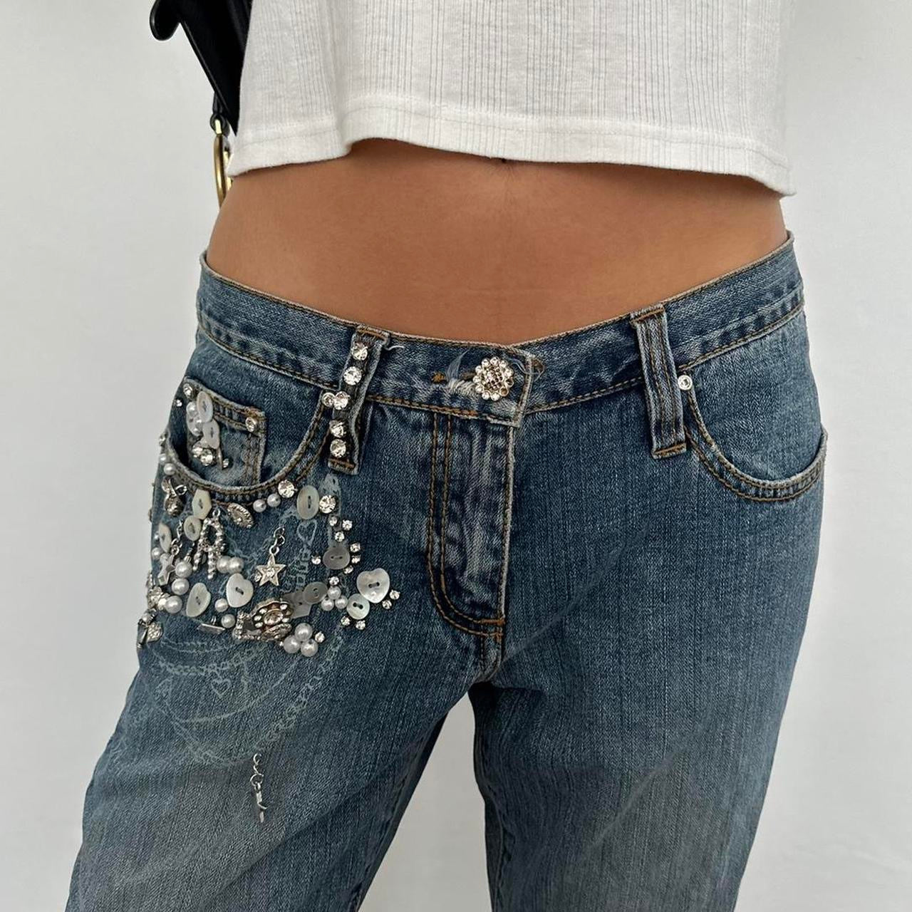 Vintage 2000’s embellished jeans