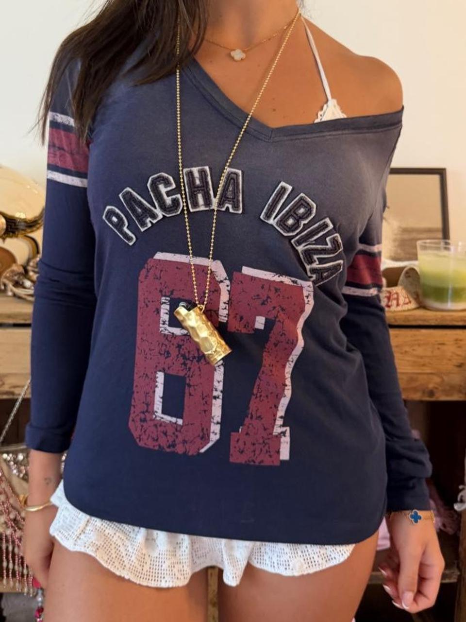 Vintage 00’s Pacha Ibiza long sleeve jersey top