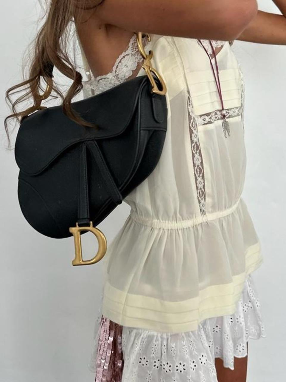 Vintage 00’s white cream lace babydoll top