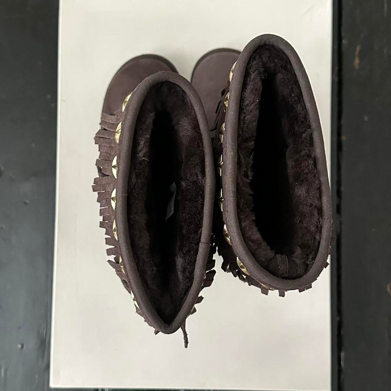 Vintage chocolate brown 2010 Jimmy Choo X Ugg boots