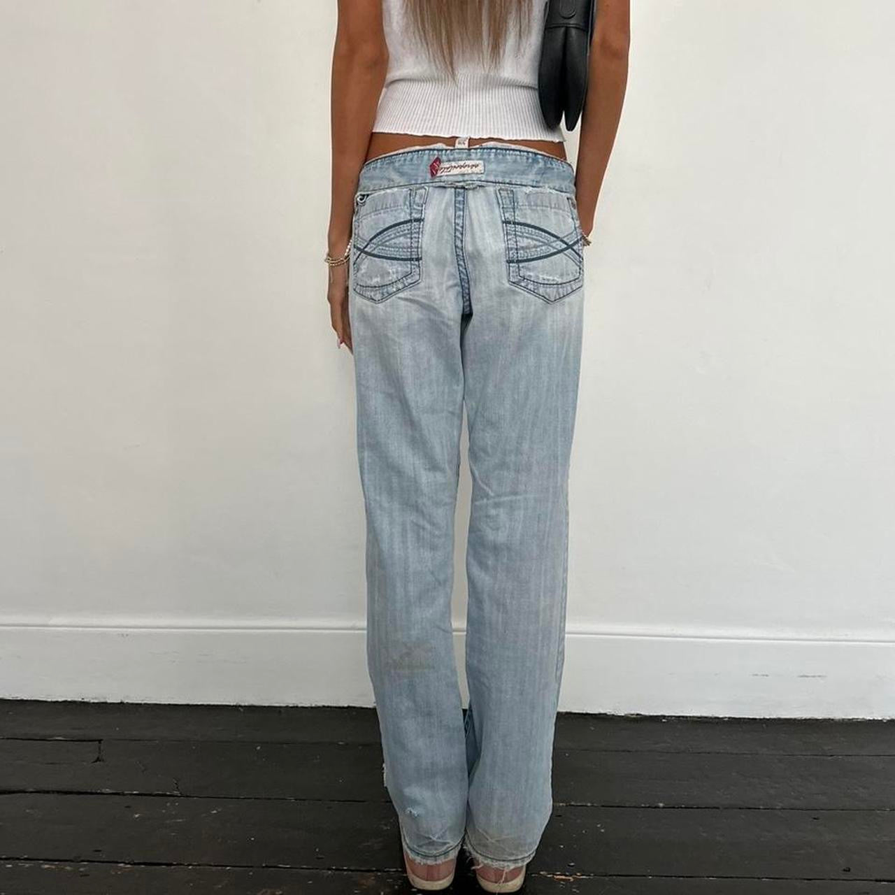 Vintage 2000’s boyfriend bootcut blue jeans