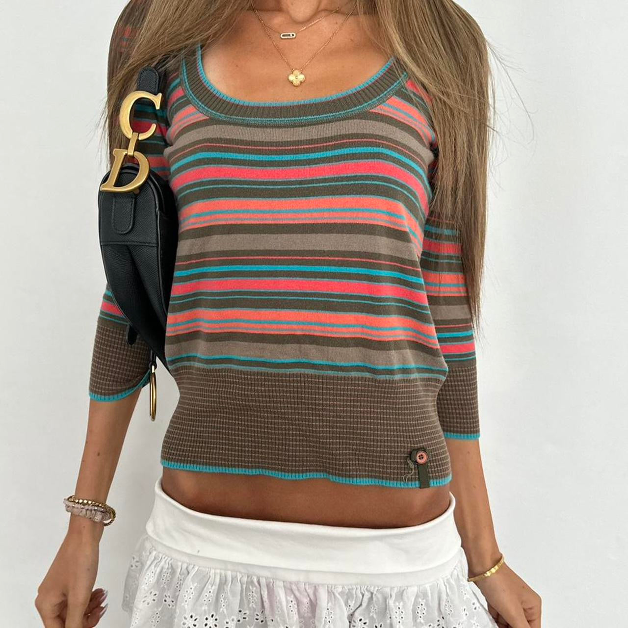 Vintage 2000’s striped sweater top