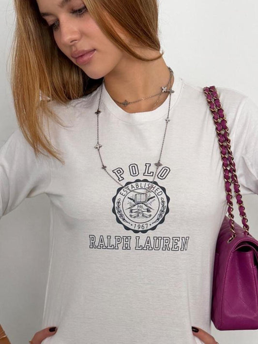 Vintage Polo Jeans long sleeve white preppy top
