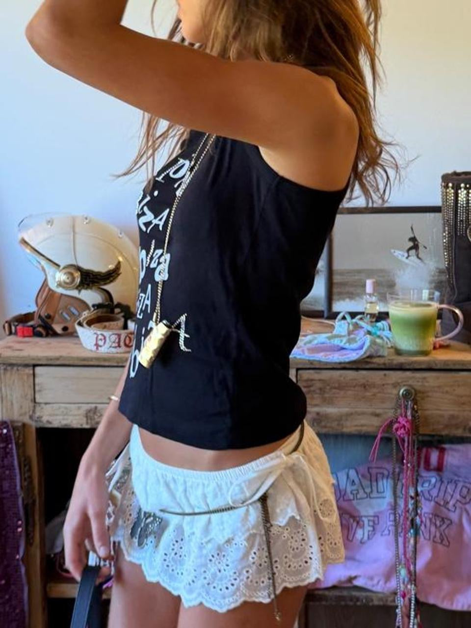 Vintage 00’s ibiza graphic tank top