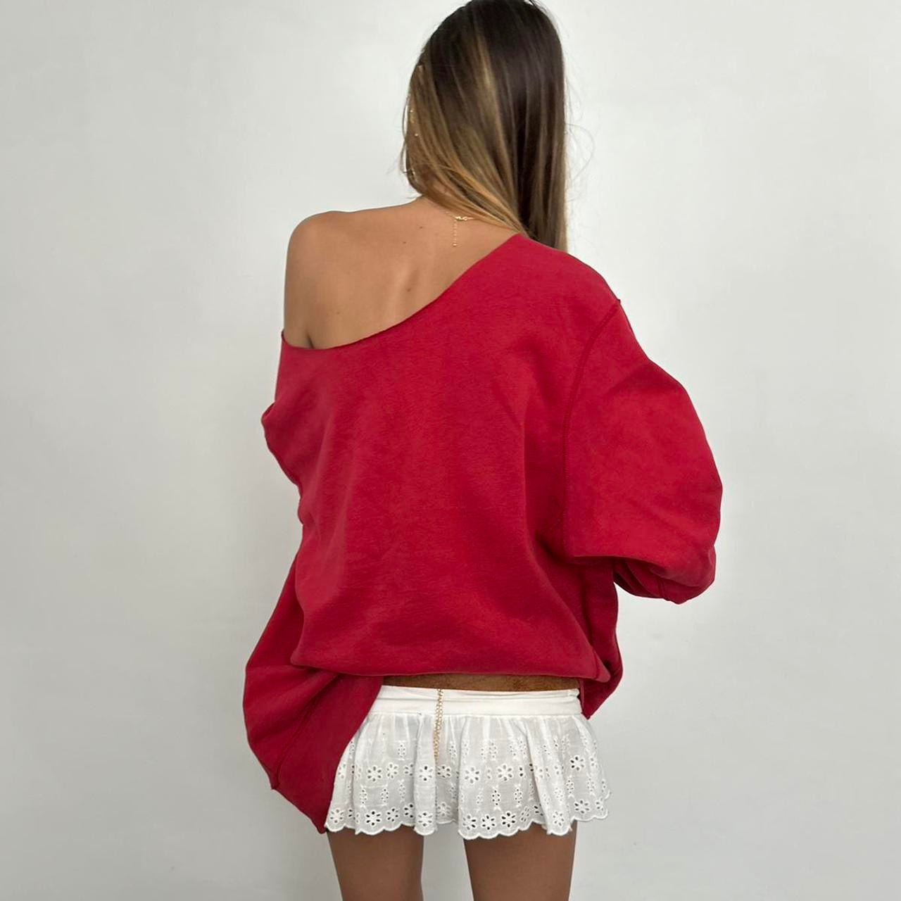 Vintage sporty red sweatshirt