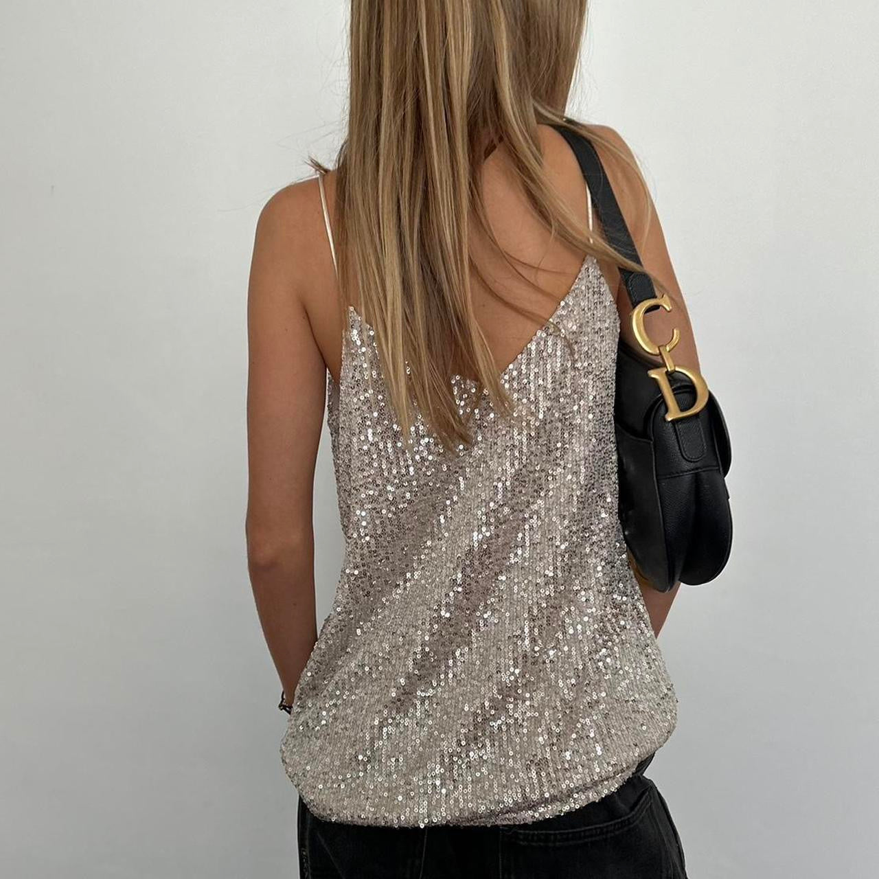 Vintage sequin embellished top