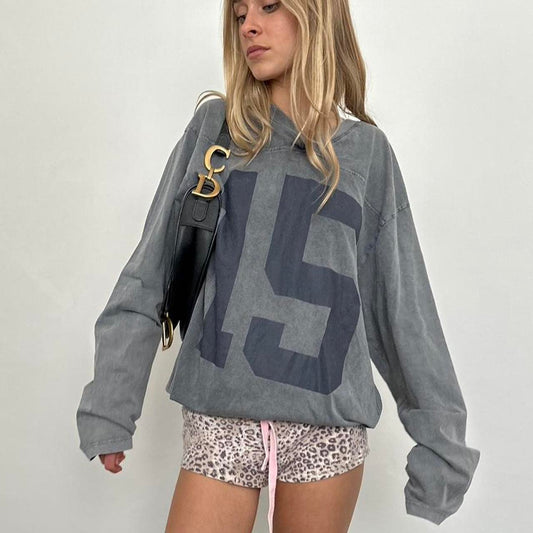 Vintage long sleeve grey jersey