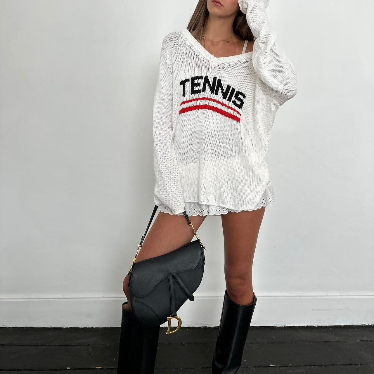 Vintage Tennis rare knitted sweater