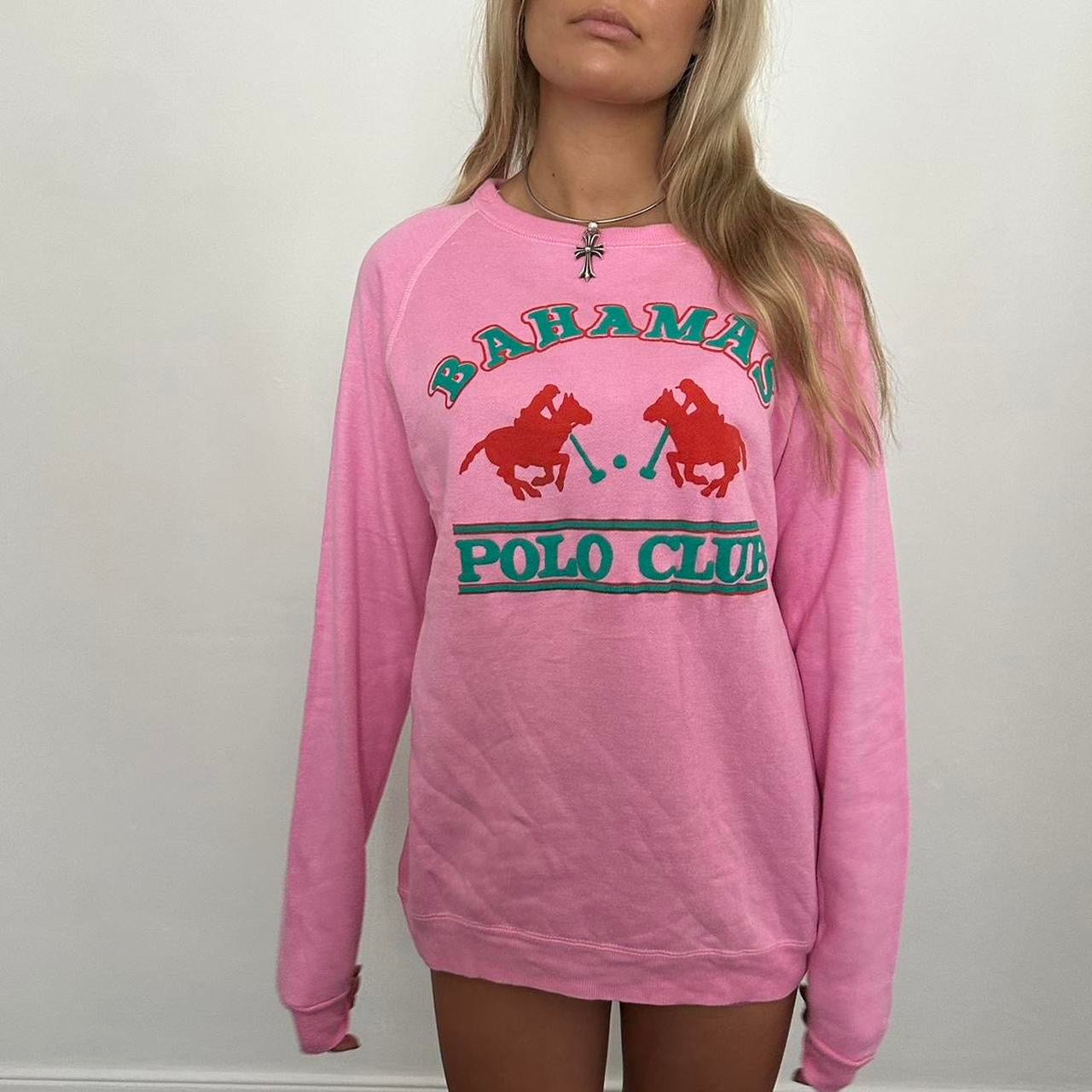 Vintage 90’s pink RARE Bahamas 🇧🇸 Polo Club sweatshirt ⭐️