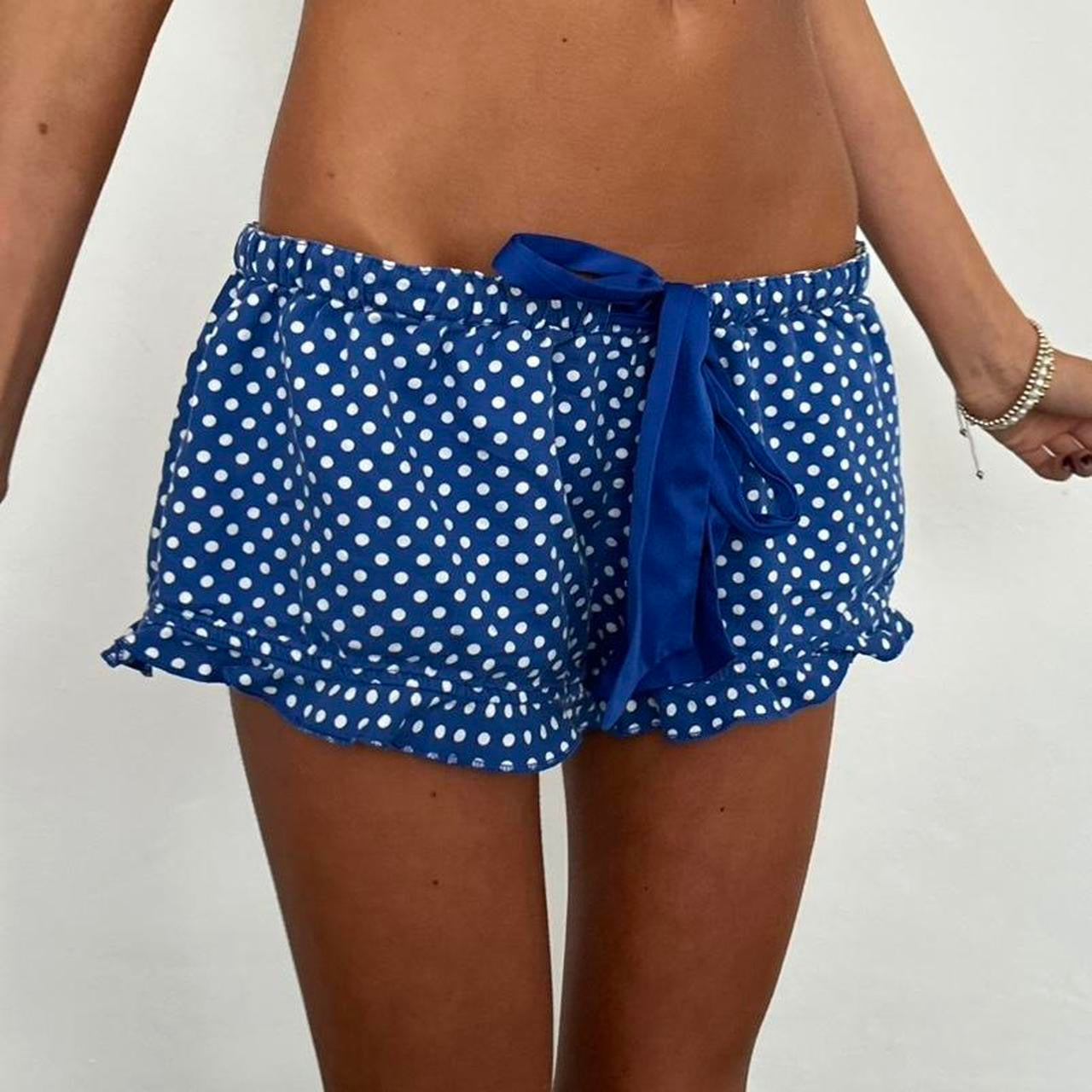 Vintage Victoria’s Secret navy polka dot shorts