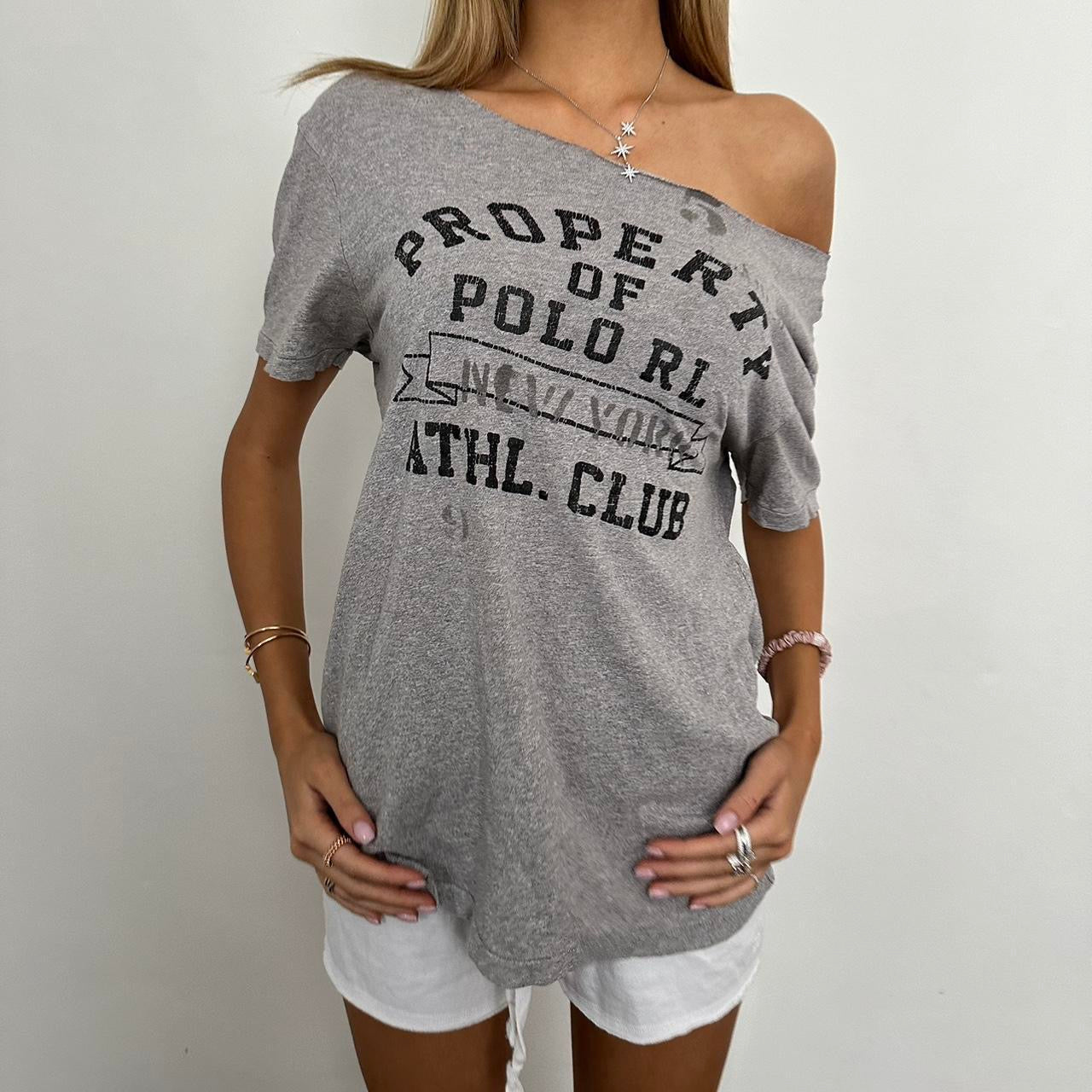 Vintage Ralph Lauren preppy off shoulder top