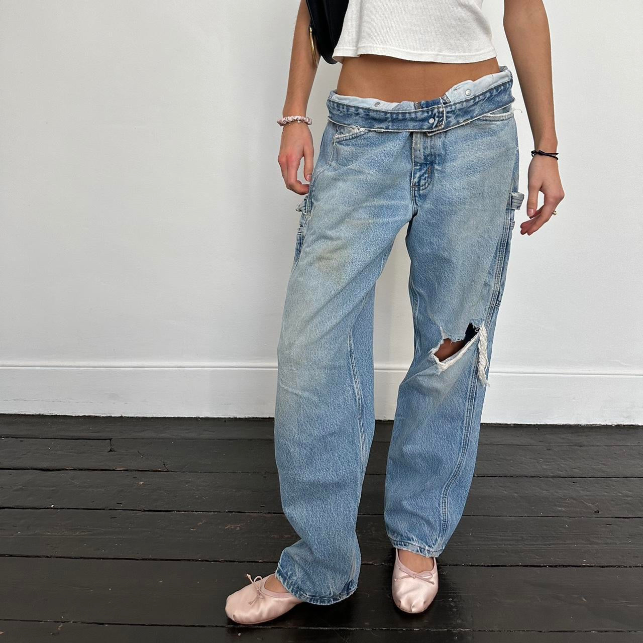 Vintage 90’s Carhartt distressed blue jeans