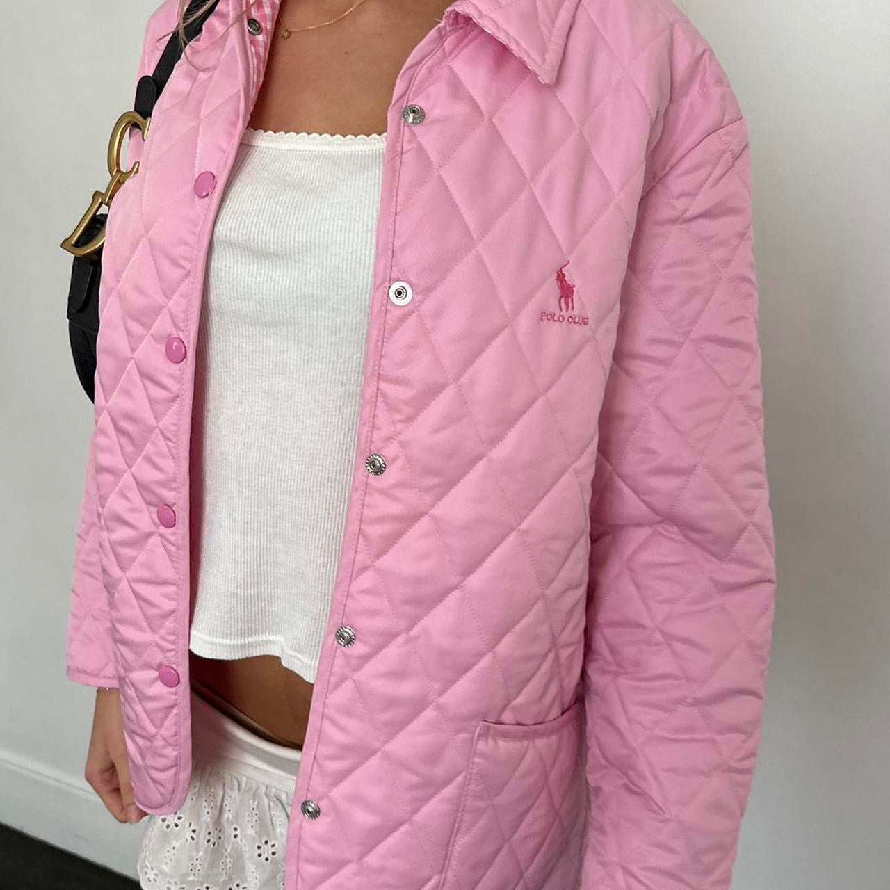 Vintage 2000’s pink Beverly Hills Polo Club quilted jacket