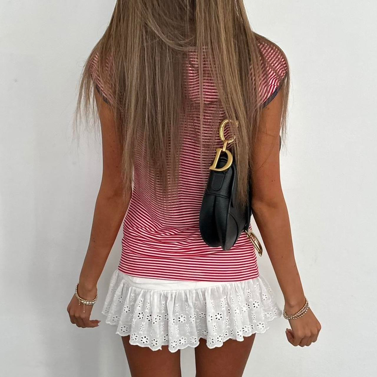 Vintage 2000’s striped red top