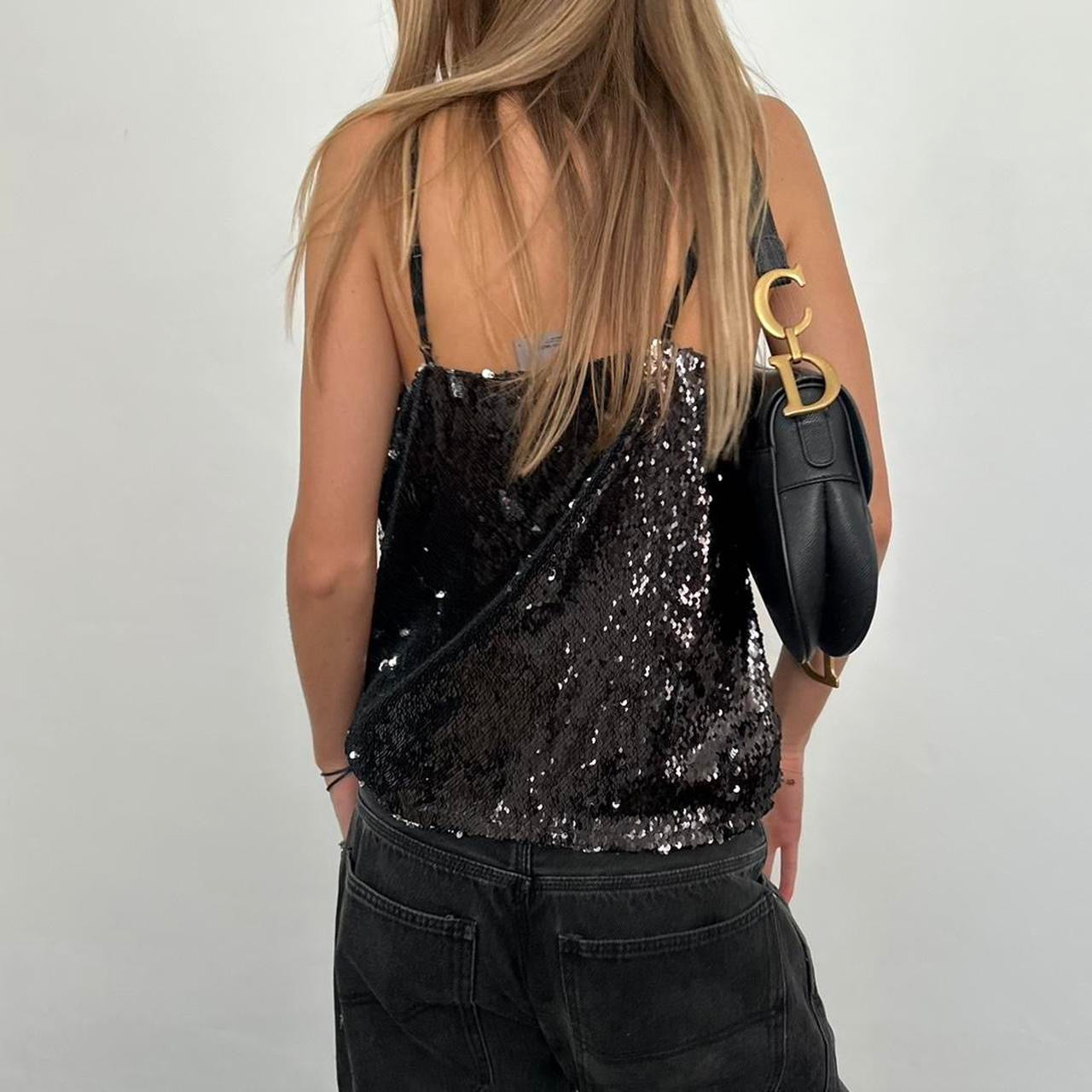 Vintage sequin embellished top