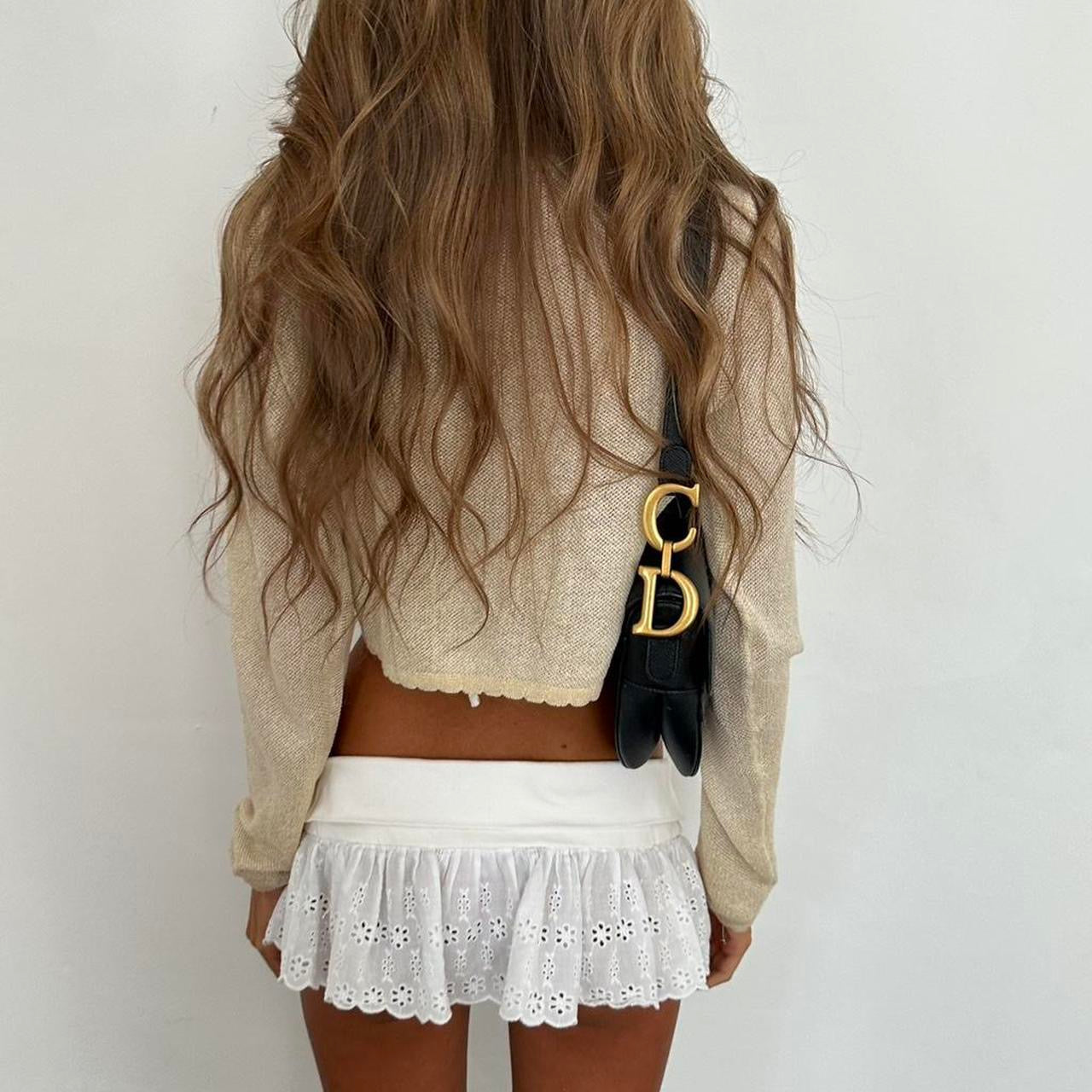 Vintage 2000s cream cardigan top