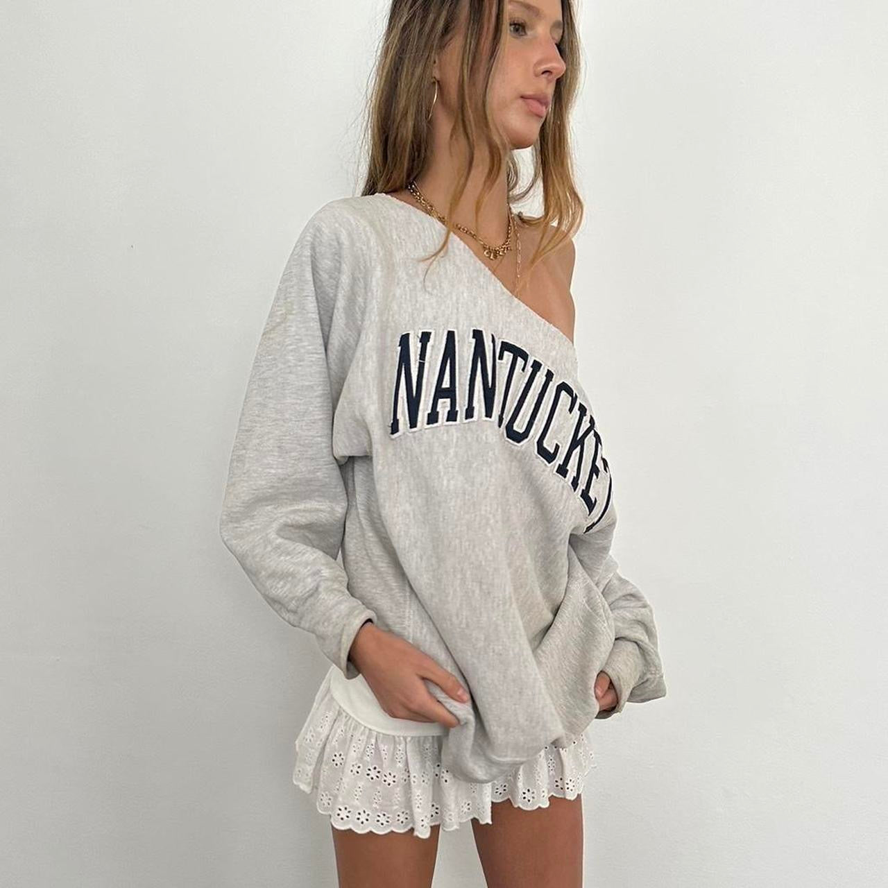 Vintage Nantucket grey sweatshirt   East coast girl aesthetic ⚓️ ⛵️🦞🪻