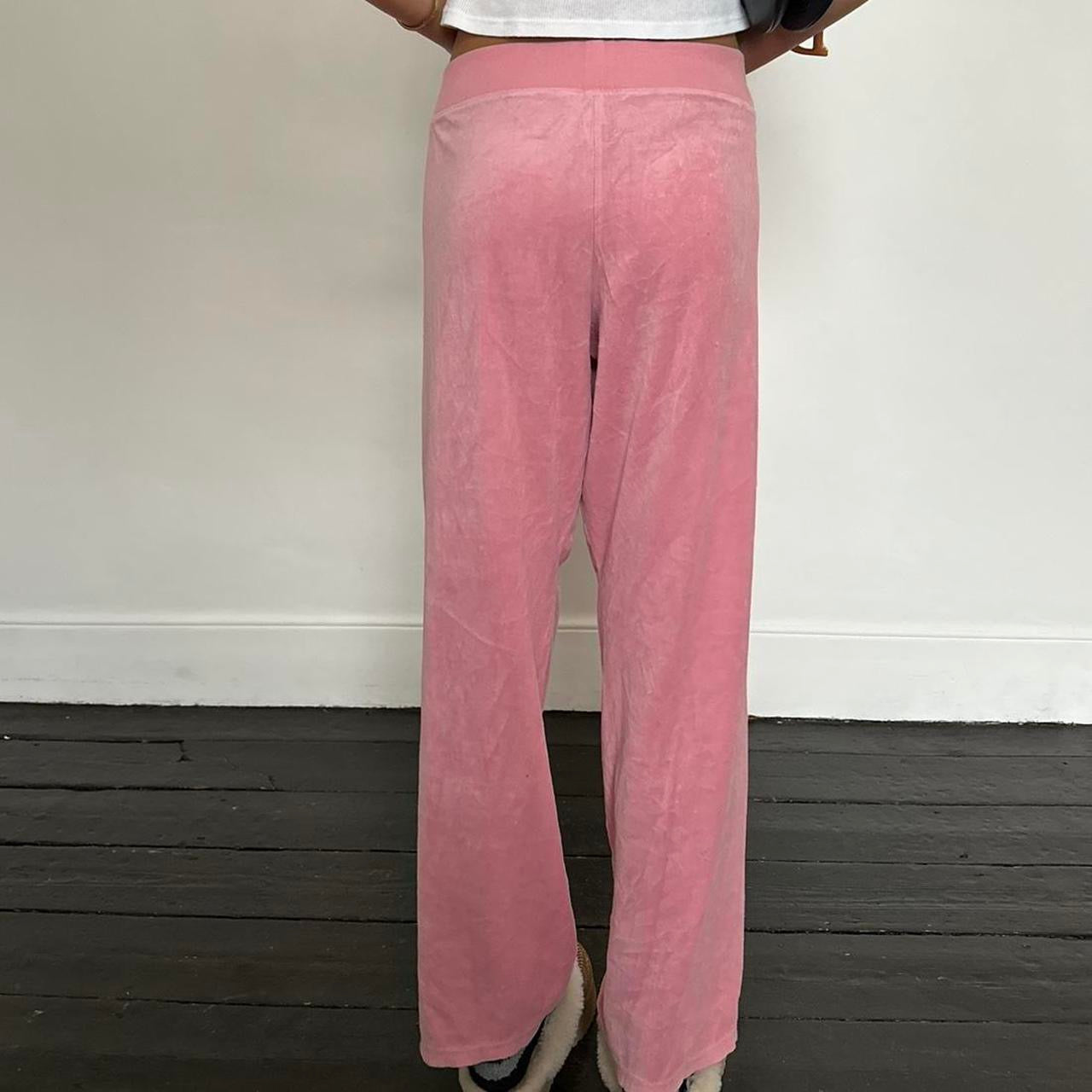 Vintage 2000’s Victorias Secret pink velvet  sweatpants