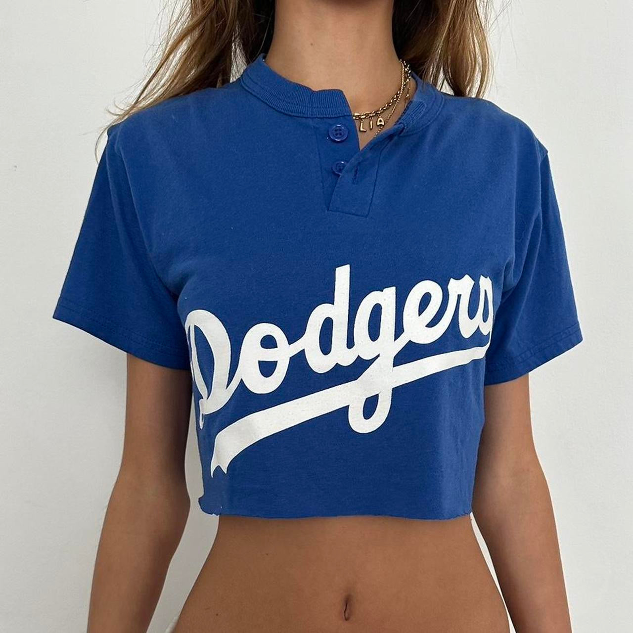 Vintage blue Dodgers top