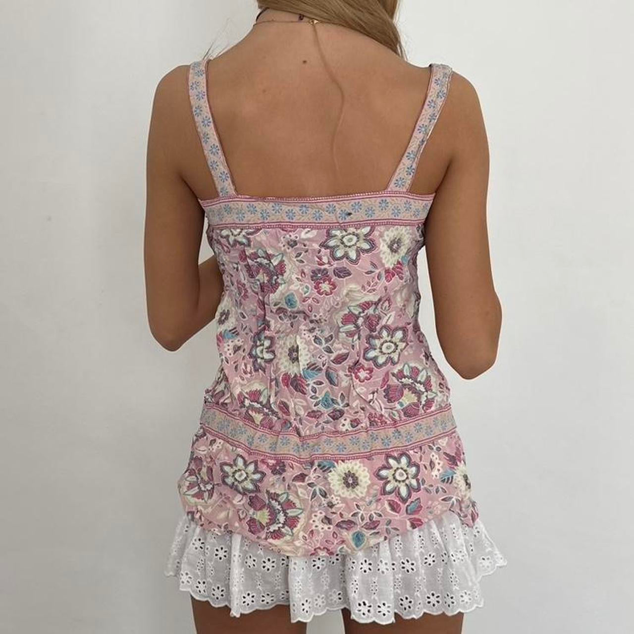 Vintage 90’s pink paisley  top