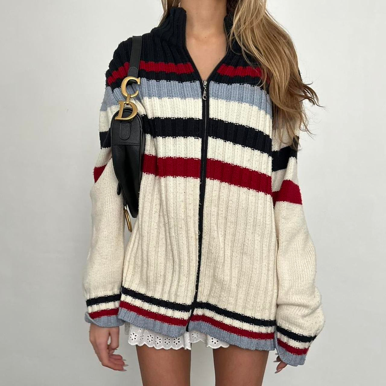 Vintage 90’s knit zip up sweater