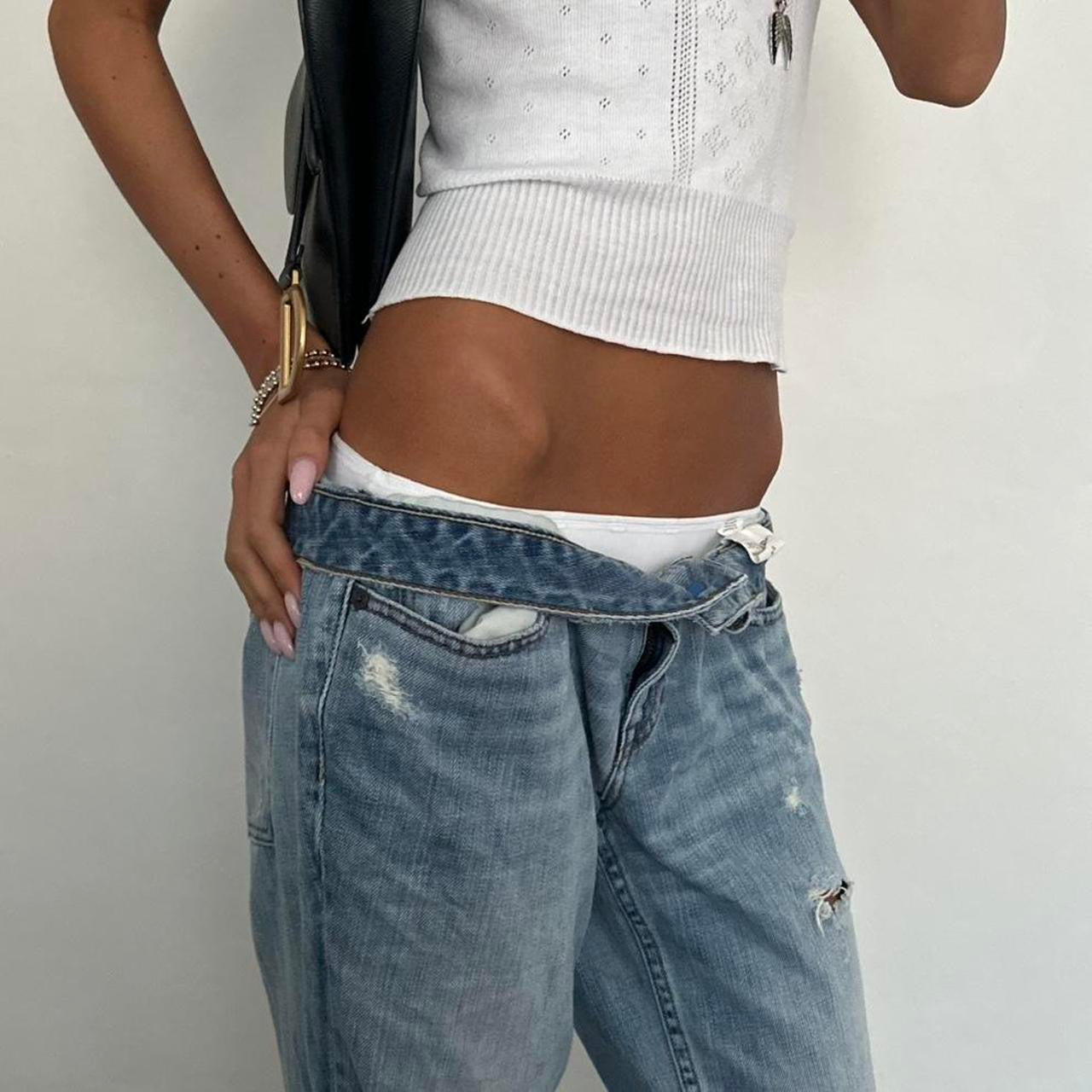 Vintage Gap 2000’s boyfriend bootcut blue jeans