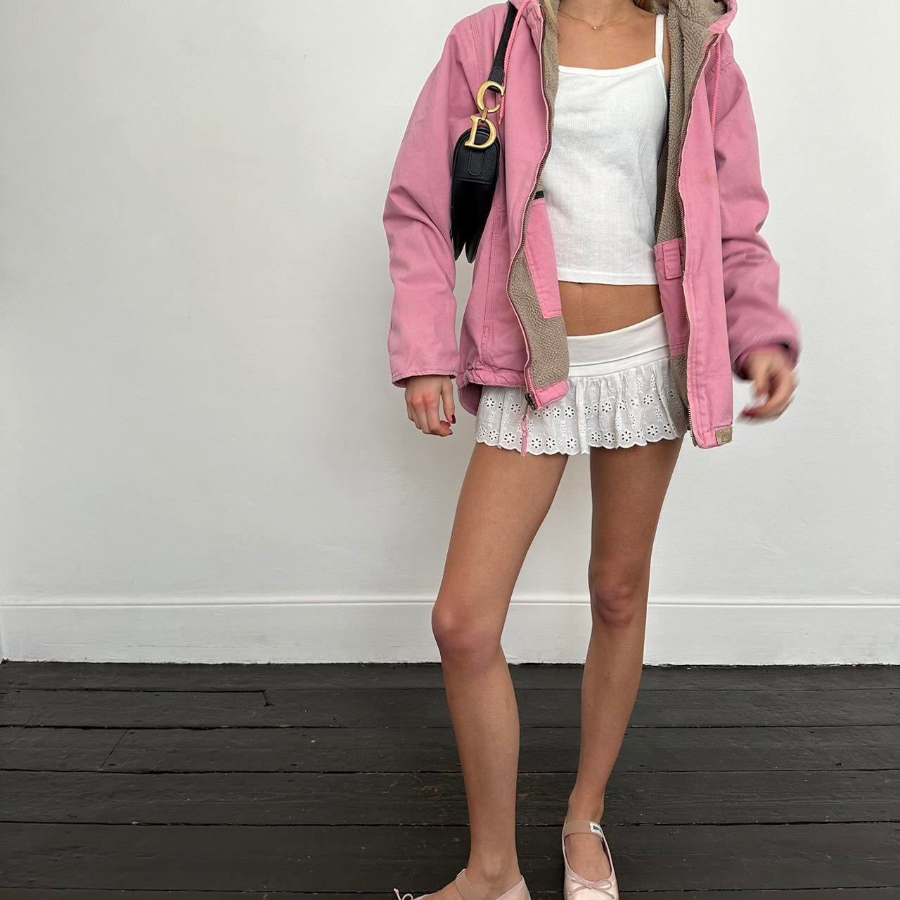 Vintage 2000’s pink canvas jacket