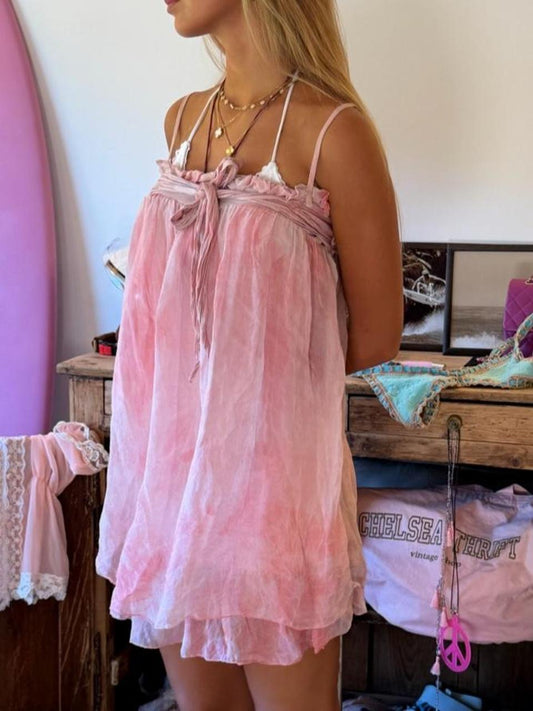 Vintage 00’s pink whimsical mini dress