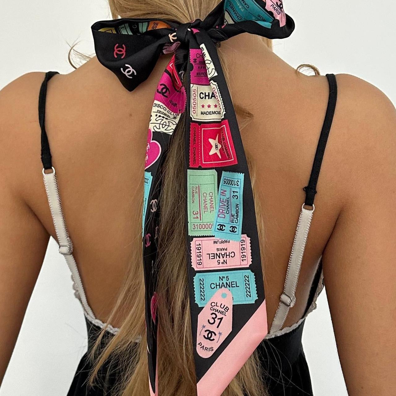 Vintage Chanel silk scarf