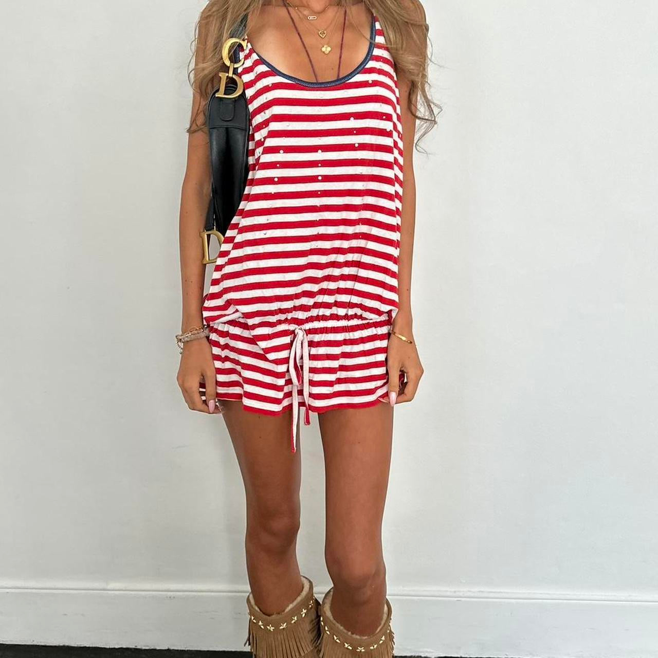 Vintage Miss Sixty striped mini dress