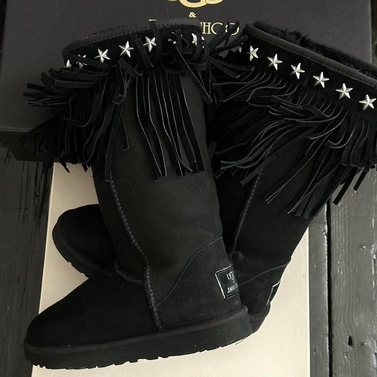Vintage black 2010 Jimmy Choo X Ugg boots