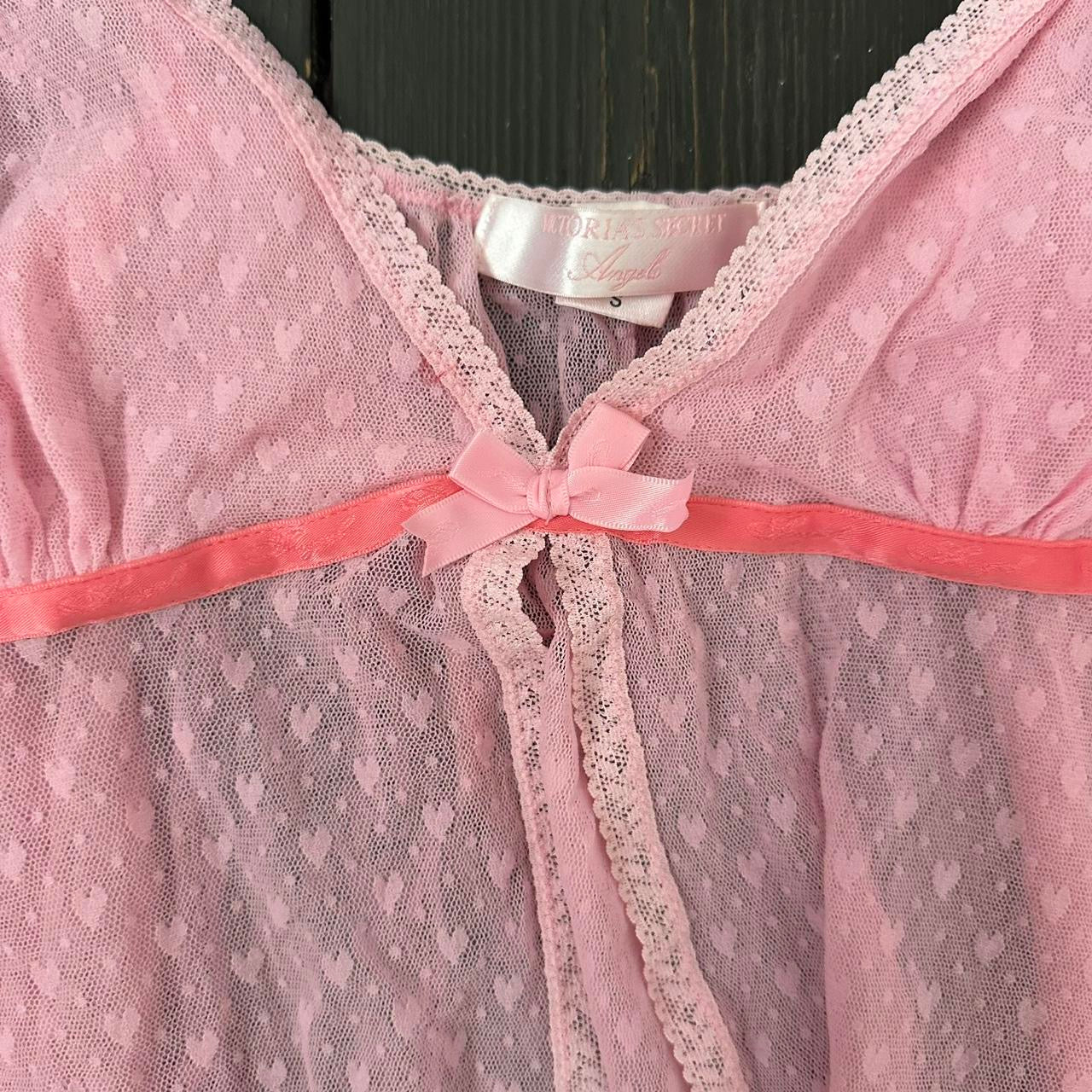 Vintage 90’s Victoria’s Secret pink babydoll top