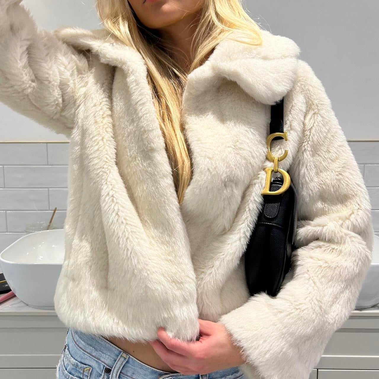 Vintage 2000’s faux fur jacket