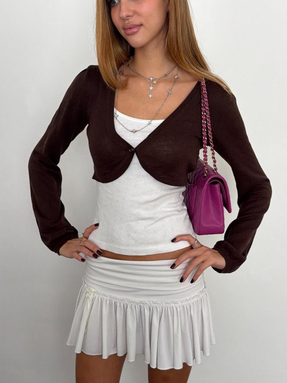 Vintage 00’s brown layering top
