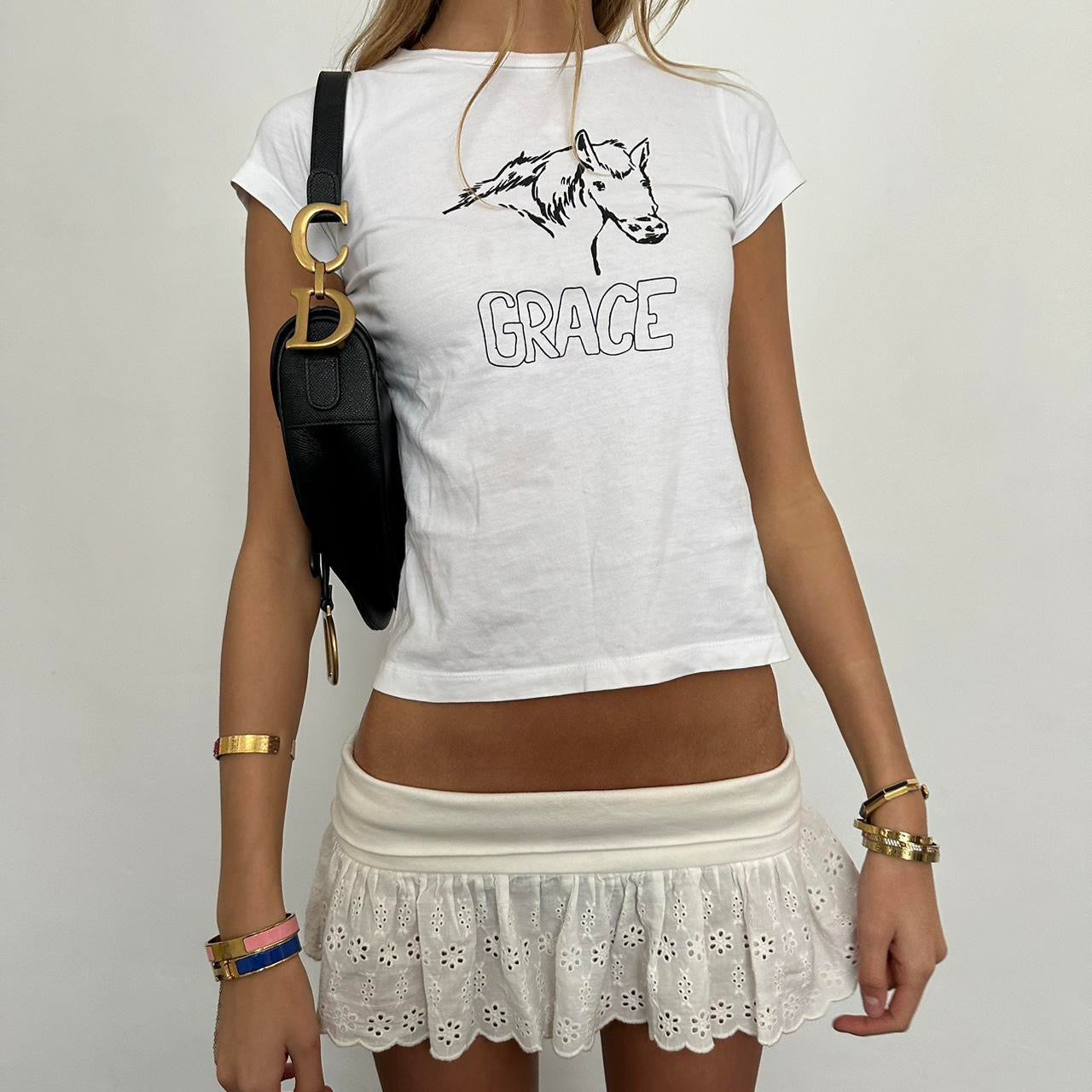 Vintage horse graphic baby tee