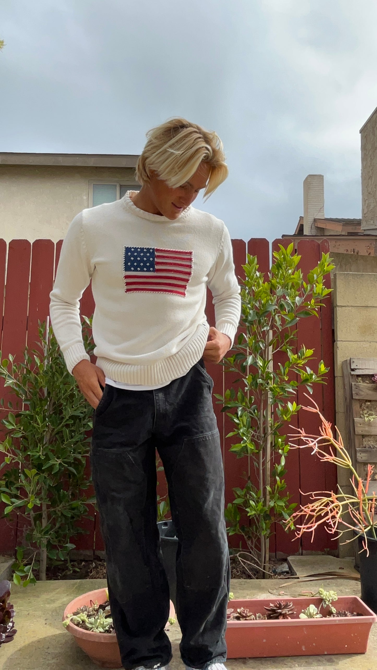 Vintage Gant American Flag sweater